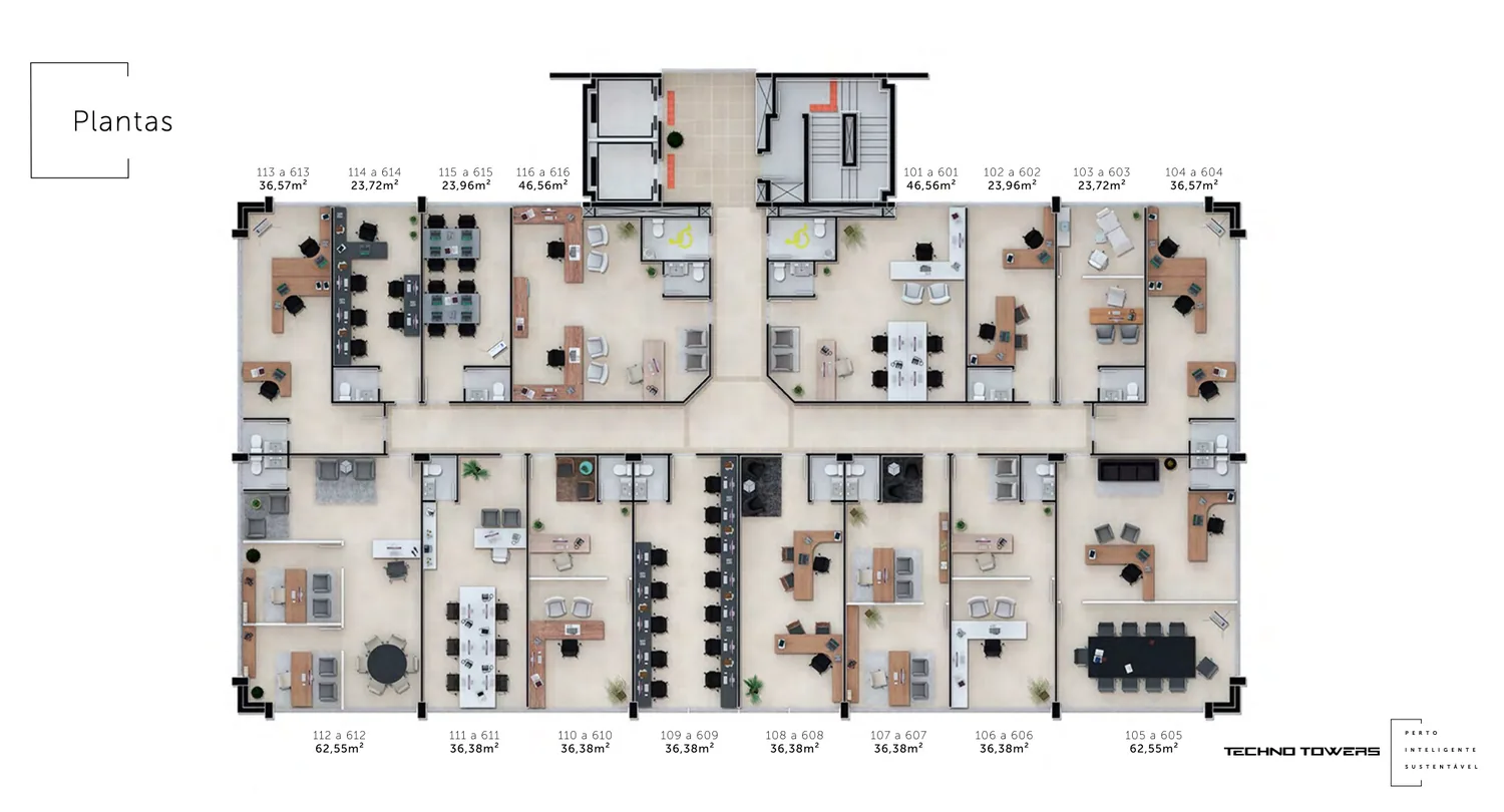Planta do 6º andar Base 401